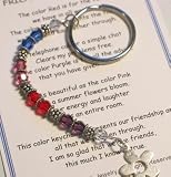 Message of Love Jewelry Friendship Keychain with Heart Charm