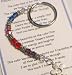Message of Love Jewelry Friendship Keychain with Heart Charm
