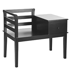 SEI Cottage Gossip Bench, Black
