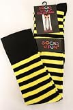 Produkt-Bild: Wowerat Socks 4 Fun I Overknees geringelt gelb, schwarz/gelb (black/yellow), Einheitsgroesse (Onesize