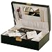 Mele Bonded Leather Jewelry Box in Black