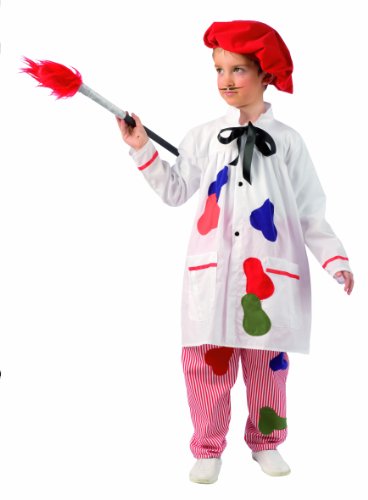 Limit Sport MI541 G.3 - Kinderkost&uuml;m Maler 4-teilig (Hose-Hut-Pinsel-Bluse)