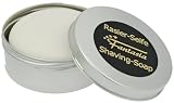 Fantasia Rasierseife rund 100 g 85103, in Metall Dose, Duft: Sandelholz,ø 7.5 cm, silber