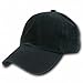 DECKY Washed Polo Cap Baseball Caps (Adjustable , BLACK)