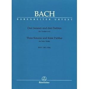 Bach, J.S. - 6 Sonatas and Partitas BWV 1001 1006 for Violin - by Hauswald - Barenreiter Verlag