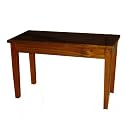 Cameron & Sons CS-10 WAHP Traditional Piano Bench With Music Storage, Wood Top (Walnut)