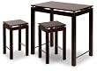 Winsome* Linea Kitchen Island Table With 2 Stools