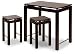 Winsome&reg; Linea Kitchen Island Table with 2 Stools