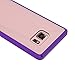 Galaxy Note 7 Case, Bastex Rugged Slim Fit Shockproof Rubberized Plastic Crystal Clear Back Panel Flexible Purple Bumper TPU Case Cover for Samsung Galaxy Note 7