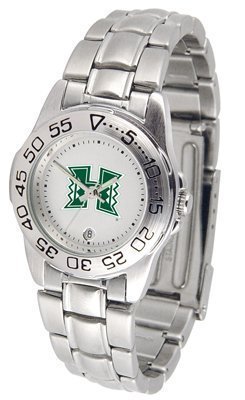 Hawaii Rainbows Suntime Ladies Sports Watch w/ Steel Band - NCAA College Athletics