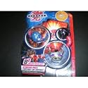 Bakugan Bakupearl B2 Series Starter Pack Bigger Brawlers BLUE AQUOS WORMQUAKE, GREY HAOS DIABLO PREYAS, BLACK DARKON WARIUS (MYSTERY MARBLE)
