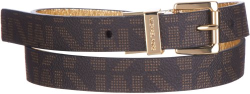 Michael Kors MK Signature Logo Reversible Skinny Belt