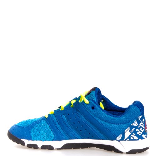 Reebok Footwear Mens One Trainer 1.0 Cross-Training Shoe,Trust Blue/Risk Blue/White/Black/Excellent Red/Neon Yellow,12 M US Review
