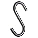 Campbell 5611205 Grade 80 Cam-Alloy Steel S Hook, Bright, 2.25" Hook, 8.25" Inside Length, 2000 lbs Working Load Limit