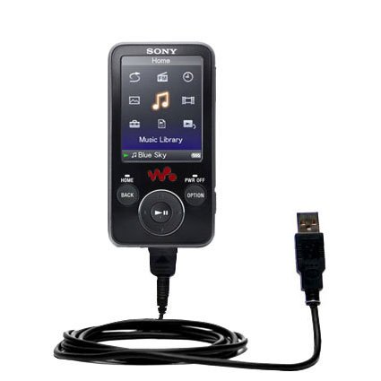 Classic Straight USB Cable for the Sony Walkman NWZ-E436F with Power Hot Sync and Charge capabilities - uses Gomadic TipExchange Technology