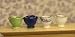 Search : Set of 4 Miniature Porcelaine Vases with Handles