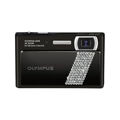 Olympus mju 1040 Digitalkamera (10 Megapixel, 3-fach opt. Zoom, 6,9 cm (2,7 Zoll) Display) Midnight Black Crystal Kit