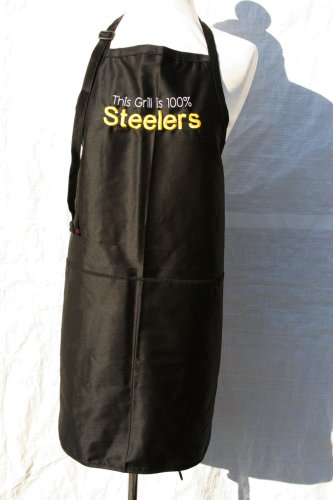 Black Embroidered Apron 