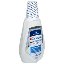 Crest Whitening Rinse, Fresh Mint, 32 fl oz (946 ml) (Pack of 3)