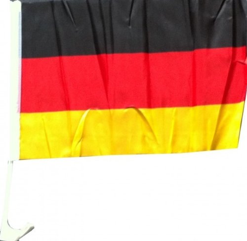 2 x Autofahne Autoflagge 45 x 30 Deutschland Auto Fahne Fahnen Flagge Flaggen EM 2012 mit Halterung
