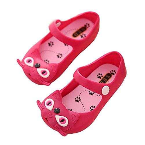 YING LAN Baby Summer Jelly Shoes Little Cat Toddler Kids Sandals