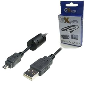 Ex-Pro Sony USB Cable Lead for Sony Alpha DSLR-A100, DSLR-A200, DSLR-A300, DSLR-A350, DLSR-A450, DLSR-A500, DLSR-A550, DSLR-A700, DSLR-A800, DSLR-A850, DSLR-A900, DSC-S750, DSC-S780, DSC-S950, D-SLR Digital Camera