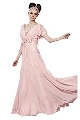 Chiffon/Taffeta/Tulle Crystals Applique  Crystal Lace Beaded Evening Dress  With Rhinestones