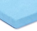 Julius Z&ouml;llner 8300113350 - Spannbetttuch Frottee f&uuml;r Kinderbett, Gr&ouml;&szlig;e: 60 x 120 cm/70 x 140 cm, Farbe: hellblau