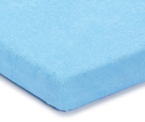Julius Z&ouml;llner 8300113350 - Spannbetttuch Frottee f&uuml;r Kinderbett, Gr&ouml;&szlig;e: 60 x 120 cm/70 x 140 cm, Farbe: hellblau