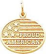 10K Yellow Gold Proud American Charm