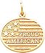 10K Yellow Gold Proud American Charm