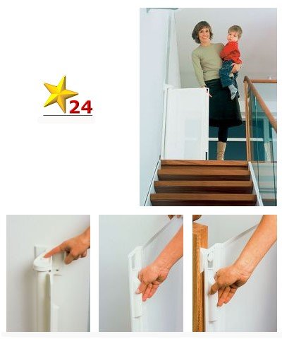 Childrens Toyshop  Toys : Kiddyguard Roller Blind Stair Gates Safety Gate