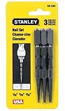 Stanley 58-230 3 Piece Assorted Square Head Nail Set