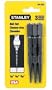 4 Pack Stanley 58-230 3 Piece Nail Set Assortment (1/32, 2/32, 3/32)