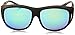 Cocoons Pilot L Polarized Aviator Sunglasses, Black Frame & Amber Green Mirror Lens, 62 mm
