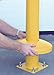 Vestil DOME-4.5-BOX Steel Protective Dome Cover For 4.5 In. Bollards Packaged in Box Yellow