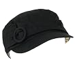 New Cotton Print Lining Cadet Military Cabby Cap Hat Black