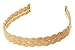 L. Erickson Woven Braid Metal Headband - Gold