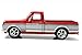 Jada 1972 Chevy Cheyenne Pickup Truck 1:24 Scale Diecast Model Car Red/Silver