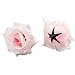 Hdecor Silk Cream Pink Roses Flower Head, Artificial Flowers Heads for Wedding Flowers Accessories Make Bridal Hair Clips Headbands Dress (Pink)