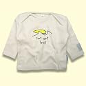 Lazy Baby Fairtrade Organic Long-Sleeve Top - Can't Surf Yet, Natural