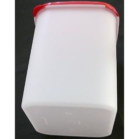 Tupperware Modular Mate Square 3 Container. Passion Red Seal by Tupperware