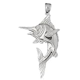CleverSilver's Sterling Silver Pendant Marlin