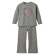 Toddler Girls' Hanes 2pc Fleece Set - Heather