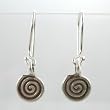 Sterling Silver Dangling Whirlwind Earrings, #9483