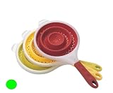 Collapsible Silicone Strainer - Lime Green