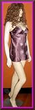 Victoria's Secret Lilac Lavender Beaded Silk Wedding Nightgown Medium