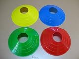100 Disc Cones Soccer Football Field Marking Coaching Cones - Assorted Colors