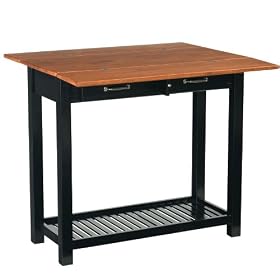 Expandable Dining Table with 2 Stools by Home Styles