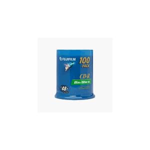 Fujifilm Media 25301481 CD-R Data 700MB 80 Minutes Storage Media - 100 Pack Spindle